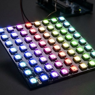 [파츠키츠] 네오픽셀64LED 도트매트릭스 사각8X8 WS2812B 2811 아두이노