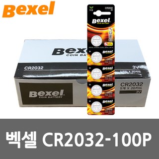 벡셀 CR2032 100개입 리튬건전지 코인건전지, 5개입, 20개