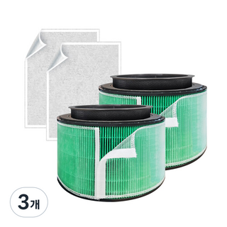 LG 엘지 공기청정기 퓨리케어360 해파필터+탈취필터+펫망필터+보조필터 세트 전용 호환, 2세트, 3개