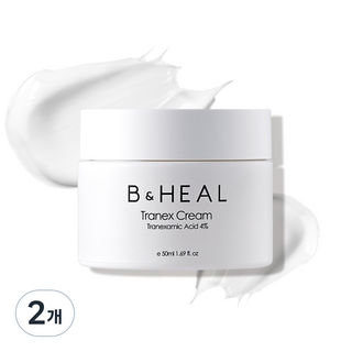 트라넥삼산 4% 펩타이드 1% 기미 색소침착 잡티 멜라논 기미 미백 크림, 2개, 50ml