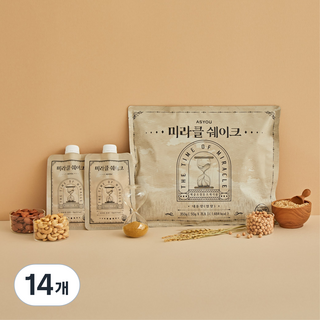 애즈유 환인제약 미라클 쉐이크, 50g, 14개