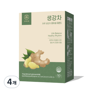 오색다원 하루 생강차, 15g, 50개입, 4개