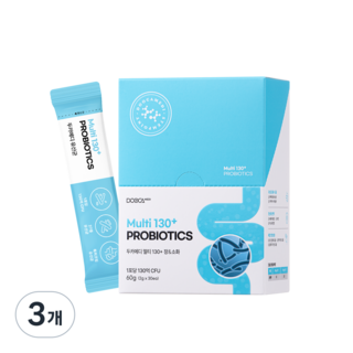 두카메디 멀티130+ 프로바이오틱스 유산균 강아지 유산균 고양이 유산균, 간+장건강, 3개