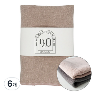 더스제로 먼지없는 국산 프리미엄 극세사 세차 수건 물흡수 행주, 핑크, 6개