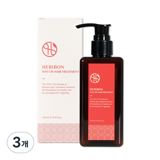 헤리본 윈트 온 탈모케어 트리트먼트 (모발 성장 환경 개선 탈모케어 도움 연구소개발 특허보유 헤어영양공급), 3개, 250ml