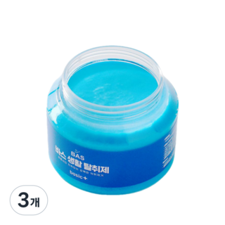 BAS 바스 초강력 생활 실내 탈취제 고체타입 베이직 플러스, 3개, 350g