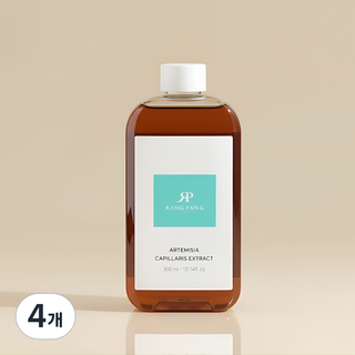 랑팡 국내산 인진쑥 추출물 사철쑥 원액 100% 붉은기 진정 맑은톤 토너, 4개, 300ml