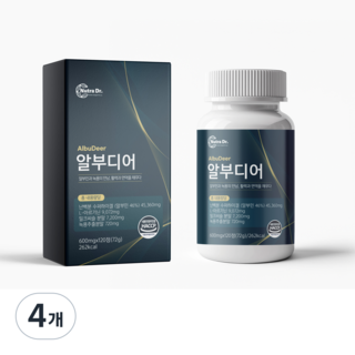 뉴트라닥터 알부디어 알부민 녹용추출물 함유, 4개, 120정
