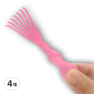 247Products 브러시 클리너, 4개, 분홍색