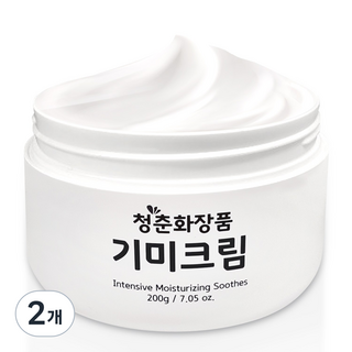 청춘화장품 기미크림 주름 미백 잡티 톤업, 200g, 2개