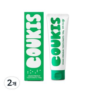 위드슬립 쿠키스 구취 잇몸 집중케어 비건 치약, 2개, 100g