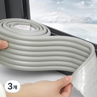 지나로 강력우풍차단 넓고 폭신한 우풍차단 문풍지, 3개