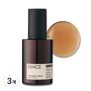킨스 엑스폴리에이팅 세럼 오돌토돌 피부 요철 좁쌀 여드름 모공각화증 각질 아하 바하 파하, 3개, 120g