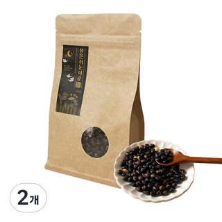 풍심당 볶은 국내산 쥐눈이콩 하루 견과류 저당간식 사무실 회사 간식, 2개