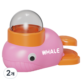 YANGTA 애견 탈식 완구 강아지 고양이 노즈워크 장난감 고래 판 스낵볼, 2개, 핑크