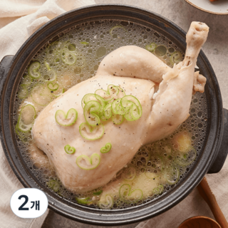 [상온] 유현삼계탕 보양식 대용량 웅추닭, 2개, 1.1kg