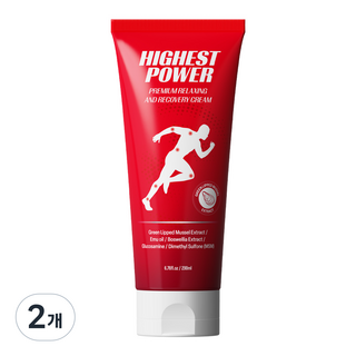 하이스트 파워 프리미엄 릴렉싱 앤 리커버리 크림, 200ml, 2개