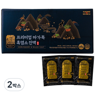 일동생활건강 프리미엄 마가목 흑염소진액, 2박스, 2.4L
