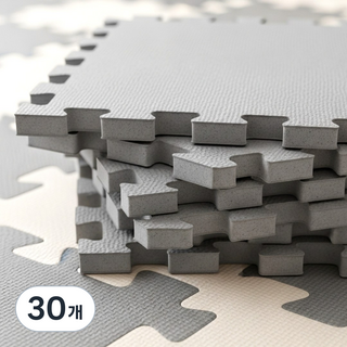 서포트홈 미끄럼방지 층간소음 퍼즐 매트, 30개, 그레이