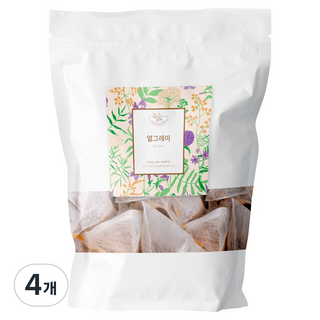 가나다 얼그레이 티백 홍차 허브차, 4개, 25개입, 1g