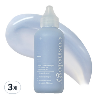 코스놀로지 피부장벽강화 속건조 보습 수분 판테놀 재생 크림세럼 80ml, 3개
