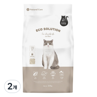 네츄럴코어 고양이모래, 2.8kg, 2개