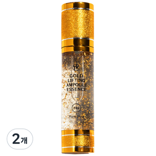 트웬티케이 24K 골드 리프팅 앰플 에센스 [미백 주름개선 이중기능성], 50ml, 2개