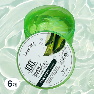 타비 알로에 베라 수딩젤 100%, 6개, 300ml