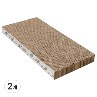 미란다 고양이 스크래쳐 평판형 대형, 2개, 혼합색상