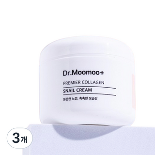 닥터무무 촉촉한 스네일 달팽이 크림, 3개, 100ml
