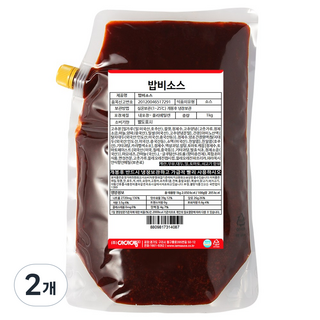 아이엠소스 밥비소스 만능 비빔 양념장, 1kg, 2개