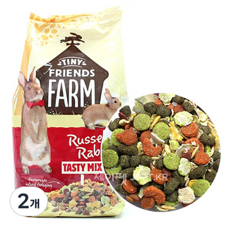 제이펫 슈프림펫 러셀 래빗 테이스티믹스 토끼사료, 2개, 907g
