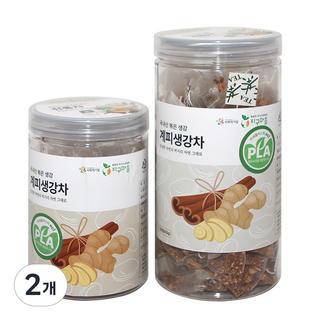 지구마을 생분해필터 PLA 계피생강차 블렌딩 삼각티백, 1g, 50개입, 2개