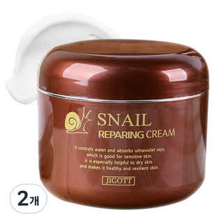 지고트 스네일 리페어링 크림, 100ml, 2개