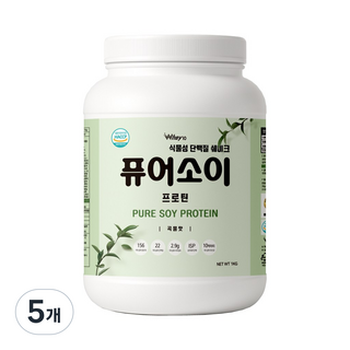 퓨어소이 프로틴, 5개, 1kg