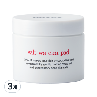 오하다 수분 진정 토너패드 비건 에센스 솔트 와 시카 패드, 3개, 170ml