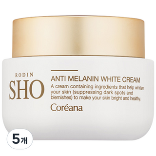 코리아나 로댕쇼 안티 멜라닌 미백크림 기미 순삭 크림 나이아신아마이드 5%, 5개, 50ml