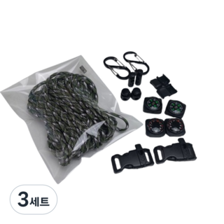 파라코드 민트 카모 4MM 커스텀 제작 종합 키트, 3세트