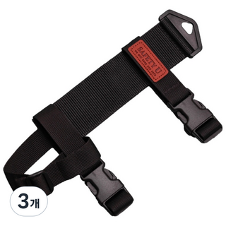 소화기 트렁크 스트랩 만능 고정 밴드 차량용 휴대용 야외용 실내용 0.7kg 1kg, 3개, 블랙, 63g