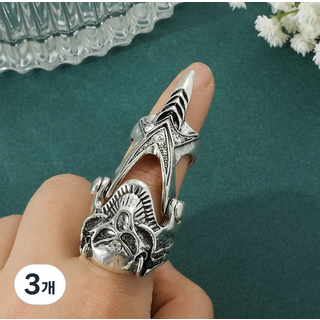 호신용반지 호신용품 무기 칼 호신 돈파 톤파 호신용 반지 핑거 너클 방어 택티컬펜 너클링, 3개