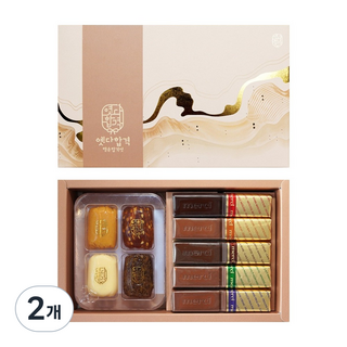 옛다합격6호 행운합격엿 메르시초콜릿(미니4구+5개) 수험생 수능생 합격기원 응원간식 선물세트, 2개, 112g