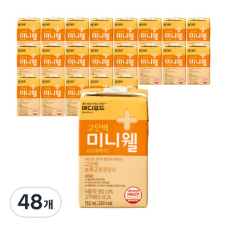 메디푸드 미니웰 OS 누릉지맛, 150ml, 48개
