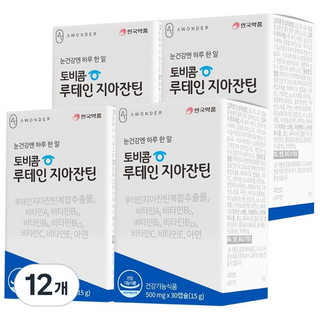 토비콤 루테인 지아잔틴, 30정, 12개