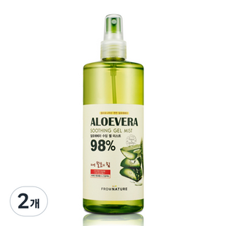 프럼네이처 알로에베라 98% 수딩젤 미스트 [대용량], 500ml, 2개