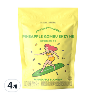 스키니퓨리티 파인애플 콤부 효소, 90g, 4개