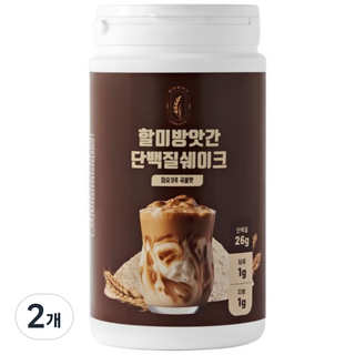1+1 할미방앗간 단백질 쉐이크 500g x2 식물성 곡물 식사대용 단백질 쉐이크, 2개