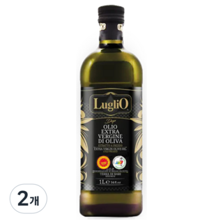 2025년 바티칸 교황청 공식지정오일 압도적산도0.19 DOP인증 냉압착 엑스트라버진 올리브오일 100% 프리미엄 올리브유, 1L, 2개