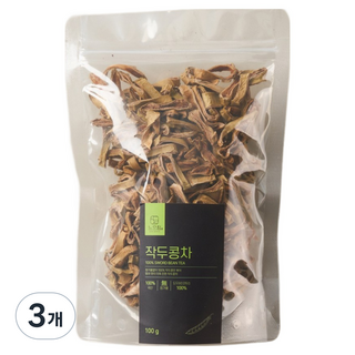 느으림 건강하게 두 번 볶은 국산 작두콩차, 3개, 1개입, 200g