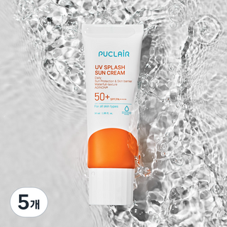 퓨클레어 UV 톤업 수분 무기자차 선크림 SPF+50 PA++++, 5개, 50ml
