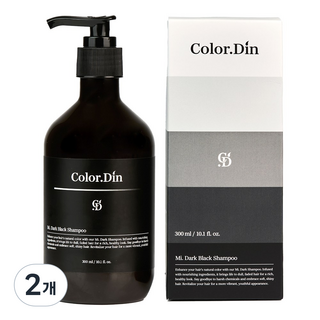 [흰머리 헤어전용] 컬러딘 미다크 새치염색샴푸, 2개, 300ml